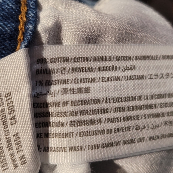 Abercrombie & Fitch Zoe Natural Rise Ankle Straight Jeans Raw Hem Womens 26W 2R - Picture 5 of 5